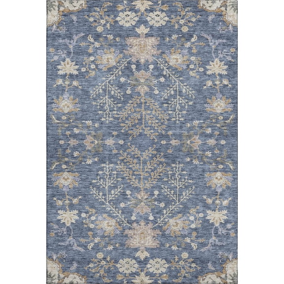 Dalyn Rugs Premium Machine Washable Mayfield AMF1156 Blue 9' x 12' Rug
