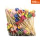 thumbnail image 4 of 100 paquetes de púas de cóctel de 4,7 pulgadas, púas de frutas, palillos de dientes de bambú para bodas, fiestas de cumpleaños, suministros de playa, 4 of 8