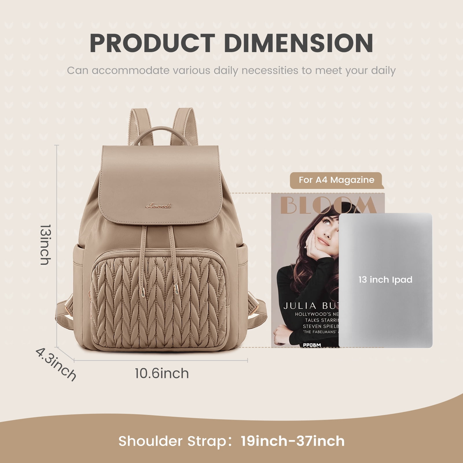 Lovevook Mini Backpack Purses for Women,Small Cute Backpack for Daily College Shopping Travel