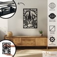 thumbnail image 2 of Violaura Lion Portrait Metal Wall Art - Easy to Install Hanging Perfect for Home, Living Room Decor (36.0" x 25.2"), 2 of 8