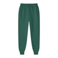 thumbnail image 4 of GILIGEGE Two Piece Sets for Women Ladies Women's Autumn and Winter Solid Color Long Sleeve Long Pants Sports Suit Blackish Green Xl, 4 of 5