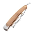 thumbnail image 2 of Vruping Maquinilla de Afeitar Plegable de la Vendimia, maquinilla de Afeitar de Seguridad para Hombres con Mango de Madera de dise?o Plegable con 10 Piezas de Cabeza de Navaja EOTVIA No, 2 of 6
