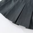 thumbnail image 6 of Posijego Girls Pleated Skirts School Uniform Skirt with Lined Elastic Waistband Mini Formal Short Skirts Solid Color, 6 of 8