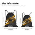 thumbnail image 4 of Bolsa clásica con cordón de los Bruins, plegable, para deportes, fitness, unisex, para viajes y deportes de playa, tamaño mediano, 4 of 8