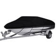 thumbnail image 3 of YouLoveIt 210D Waterproof Heavy Duty Trailerable Boat Cover Reinforced Waterproof Boat Cover, Fit V-Hull, Tri-Hull, Runabout Boat, 3 of 7