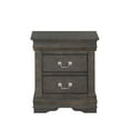 thumbnail image 6 of Tcbosik Mid-Century Nightstand with 2 Storage Drawers, Accent Bedside Table for Bedroom Living Room, Dark Gray, 6 of 8
