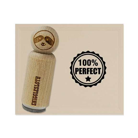 100 Percent Perfect Teacher Rubber Stamp for Scrapbooking Crafting Stamping - Mini 1/2 Inch