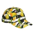 thumbnail image 3 of Disketp Orange And Lemon Print Baseball Caps For Outdoor Sports Fashion Casual Outdoor Caps Men Women, 3 of 9