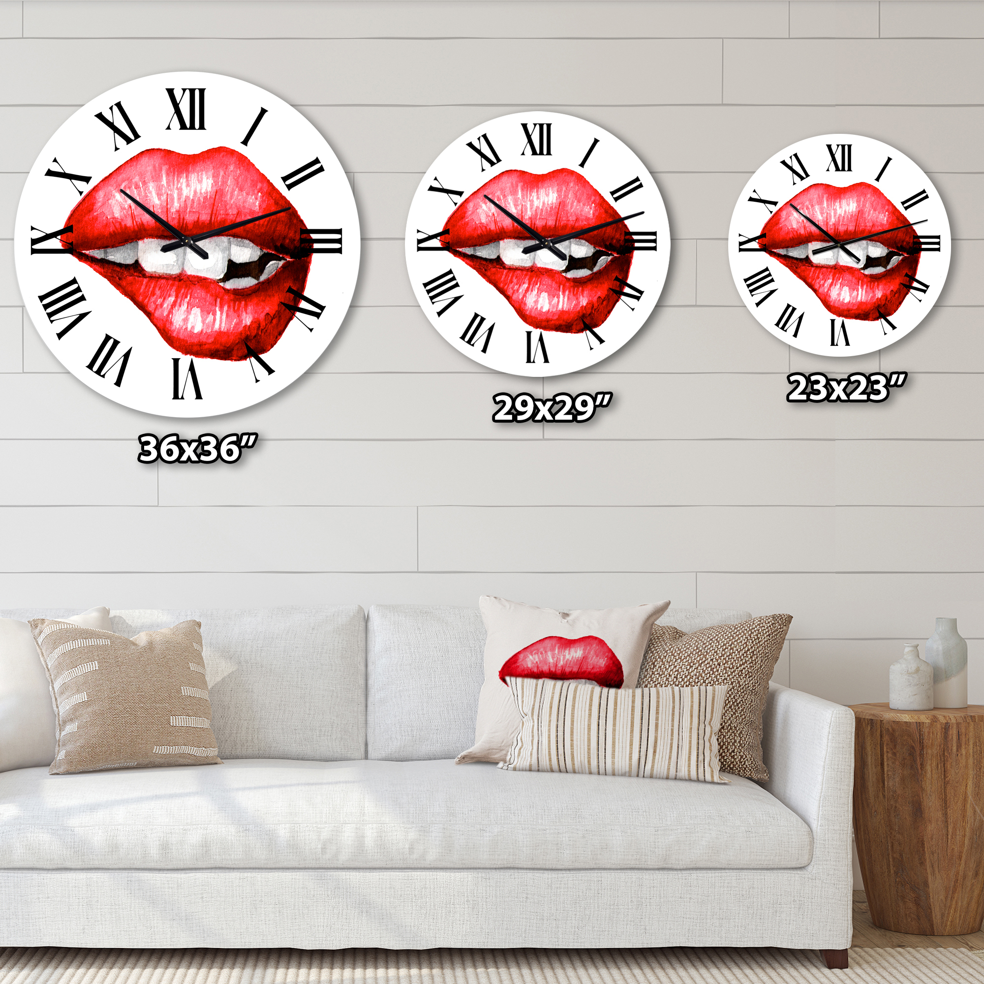Designart 1 in Quartz Modern/Contemporary Wall Clock