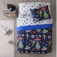 thumbnail image 5 of Kute Kids 4-Piece Ultra Soft Busy Galaxy Multicolor Microfiber Woven Sheet Set, Full, 5 of 7