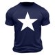 thumbnail image 1 of Top de Manga Corta, Hombre Casual Impreso Cuello de la Tripulación Camiseta, Manga Corta Blusa de Verano Poliéster, 1 of 9