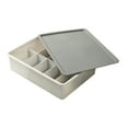 thumbnail image 2 of SCNOR Cubby Storage Organizer Storage Boxes Plastic Clothes Storage Organizer with Lids, 2 of 6