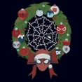 thumbnail image 2 of Womens Marvel Christmas Wreath Spidey Ornaments T Shirt, 2 of 5