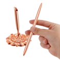 thumbnail image 3 of Rutich Juego De Bolígrafos Redondos Huecos Para Firmar Para Bodas, Novias, Oro Rosa, 3 of 5