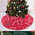 thumbnail image 6 of Coolnut Valentine's&nbsp;Day Love Heart&nbsp;Tree&nbsp;Skirt Double&nbsp;Layers Xmas Tree Skirts, Valentine's&nbsp;Day Holiday Party Indoor Outdoor Home Office Ornaments, 36", 6 of 6