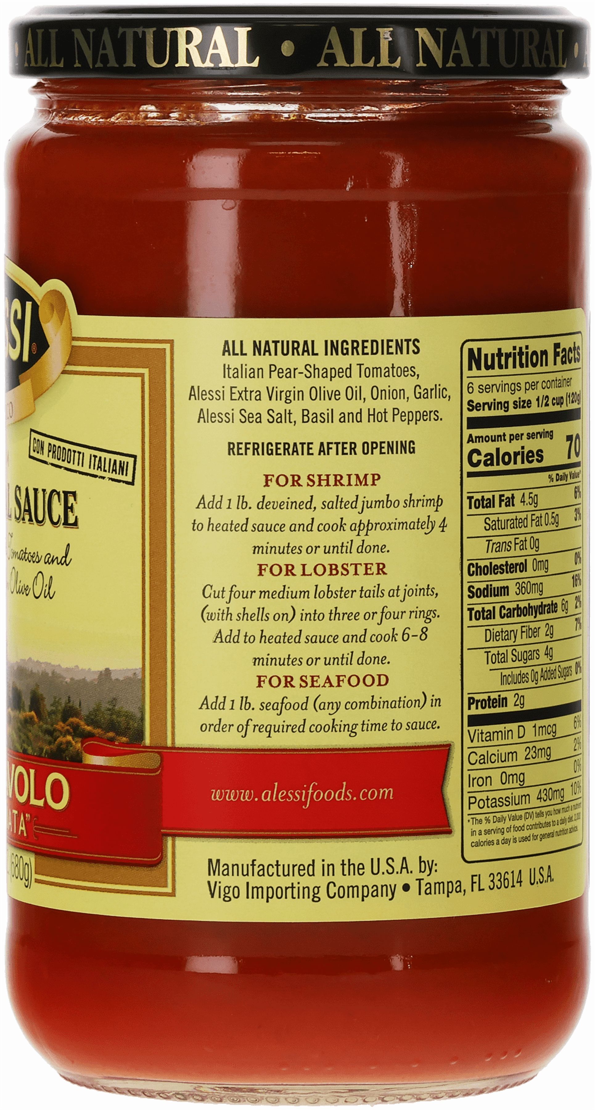Vigo Importing Alessi Pasta Sauce, 24 oz.
