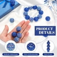 thumbnail image 3 of Craft Beads Loetere, 20 mm, diamantes de imitación azul oscuro, 40 unidades, 3 of 7
