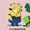 HEATHER PINK, variant on Despicable Me - Minion Shamrock - Youth Girls Fitted Short Sleeve T-Shirt