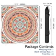 thumbnail image 2 of Mandala Mahjong Mat for Table, 31.5*31.5in Anti Slip American Mahjong Table Cloth, Noise Reduction, Neoprene Mah jongg Mat with Carrying Bag & 3 Dices, Mahjong Accessories Gift, Board Tile Games Mats, 2 of 7