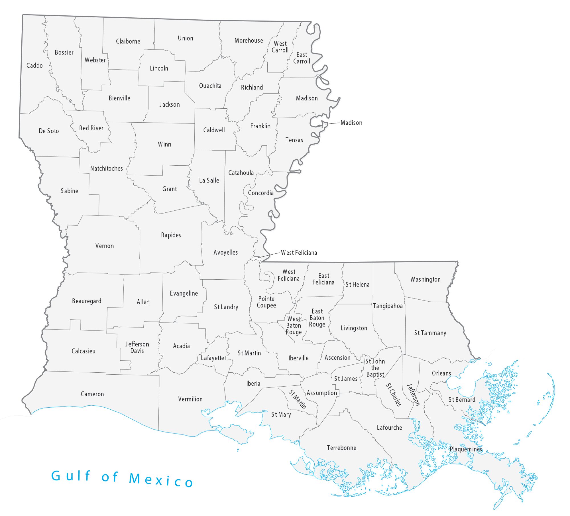 Louisiana Parish Map Printable Louisiana Parish Map Printable