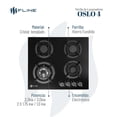 thumbnail image 2 of Parrilla De Gas Empotrable 4 Quemadores Oslo 4 Fline Fline Oslo 4, 2 of 4