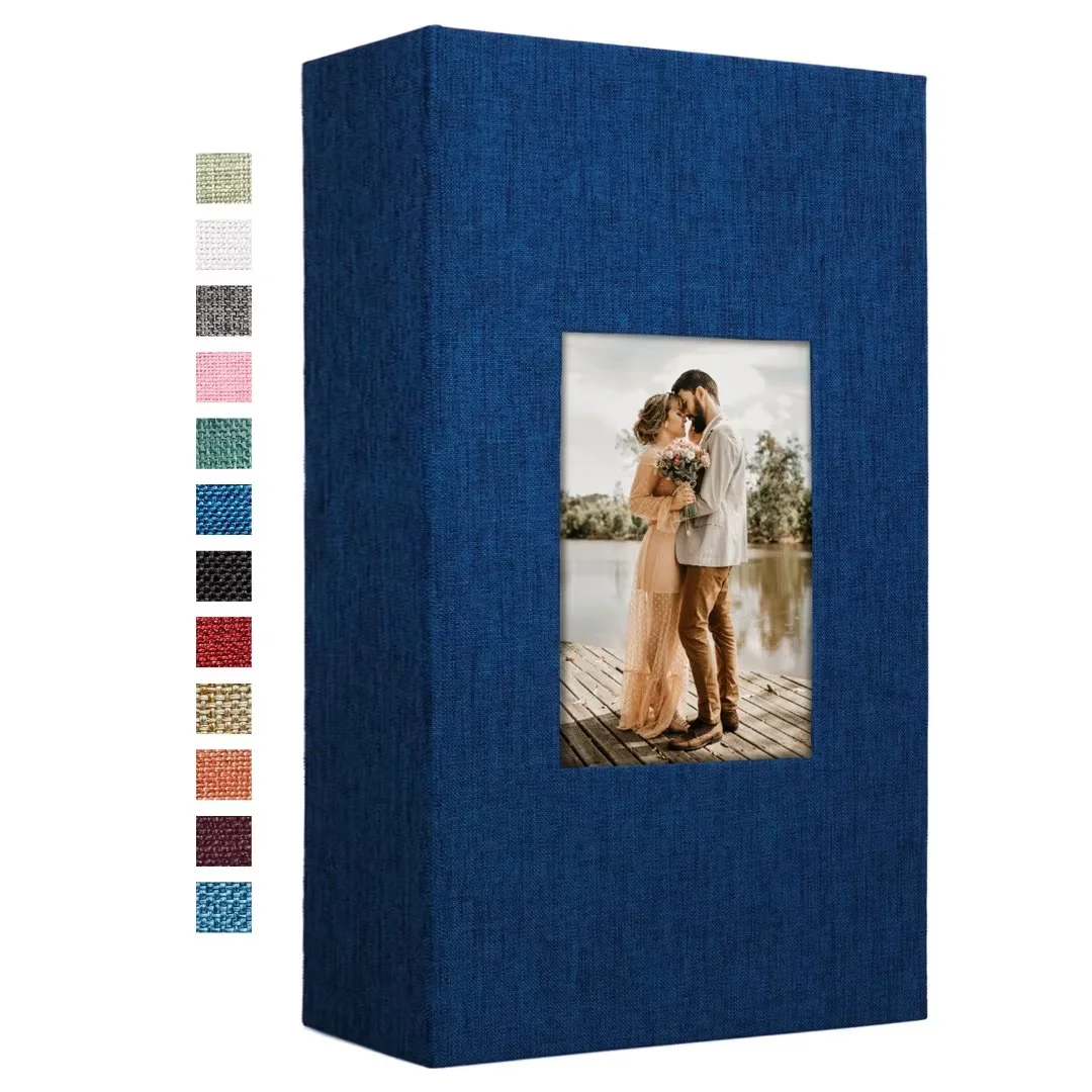 Vienrose Linen Photo Album 420 Pockets For 4x6 Photos Fabric Cover Vienrose linen photo album 420 pockets for 4x6 photos fabric cover