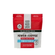 Good Made Great Foods Power to the Coffee Sweetened Collagen Protein Powder-Grass-Fed, Sugar-Free, 12g of Peptides, 10-Pack
