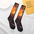 thumbnail image 5 of Salouo Tree Hollow Meditating Giraffe Print Women's Men's Ankle Socks 1-pack Casual Athletic Socks for Unisex Adult Moisture-Wicking Socks for Daily Wear/Running/Sport, 5 of 8