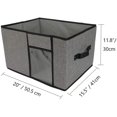 thumbnail image 3 of Contenedores de almacenamiento de tela con tapa, 2 asas y ventana transparente, caja de cubo de cesta de almacenamiento plegable lavable, 1 paquete, 3 of 7