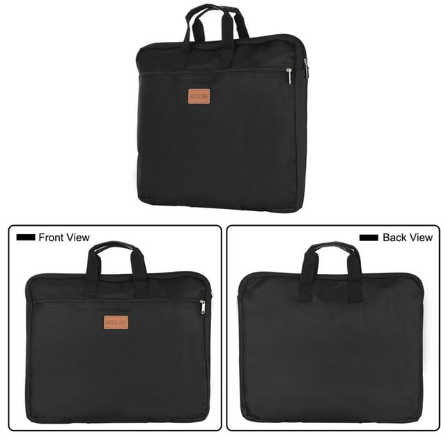 Bolsa de archivos con cremallera y portadocumentos de doble capa de gran capacidad con
