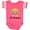 Football Pink and White, variant on Inktastic St. Pete Beach Florida Vacation Girls Baby Bodysuit