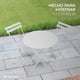 thumbnail image 2 of Juego de Muebles para jardín - Set de 3 Piezas Incluye una Mesa Redonda y Dos sillas Plegables para Exteriores - Patio, terraza (Gris Claro), 2 of 8