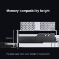 thumbnail image 3 of Disipador de calor con chip de memoria con ventilador dual de 50 mm, radiador de enfriamiento de memoria de PC para DDR4 DDR5, 3 of 6
