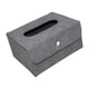 thumbnail image 5 of Estuches de pañuelos de cuero de PU Organizador plegable Servilletas de papel impermeables Almacenamiento para Gris, 5 of 6