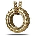 thumbnail image 3 of Men's Stainless Steel and Gold Tire Pendant Necklace-Phil 4:13 by Shields of Strength, 3 of 4