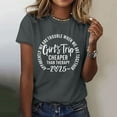 thumbnail image 4 of T-Shirt à Manches Courtes pour Femmes Seductiva Soldes de Liquidation Voyage de Fille 2025 T-Shirt Mode pour Femmes Col Rond Décontracté Manches Courtes0, 4 of 5