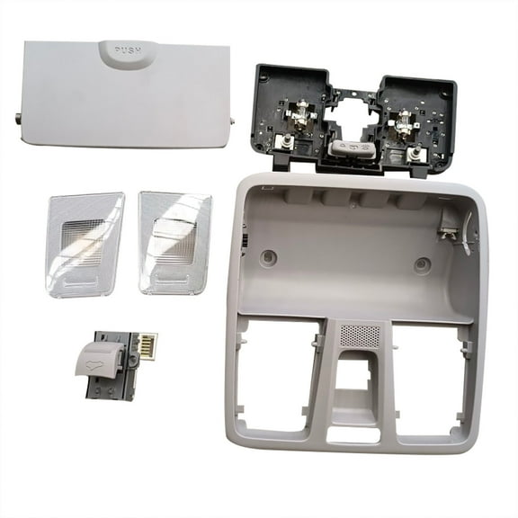 Interior Parts Overhead Roof Console Map Dome Light with Sunroof Switch Sunglasses Holder Box for Hyundai Elantra-dark grey