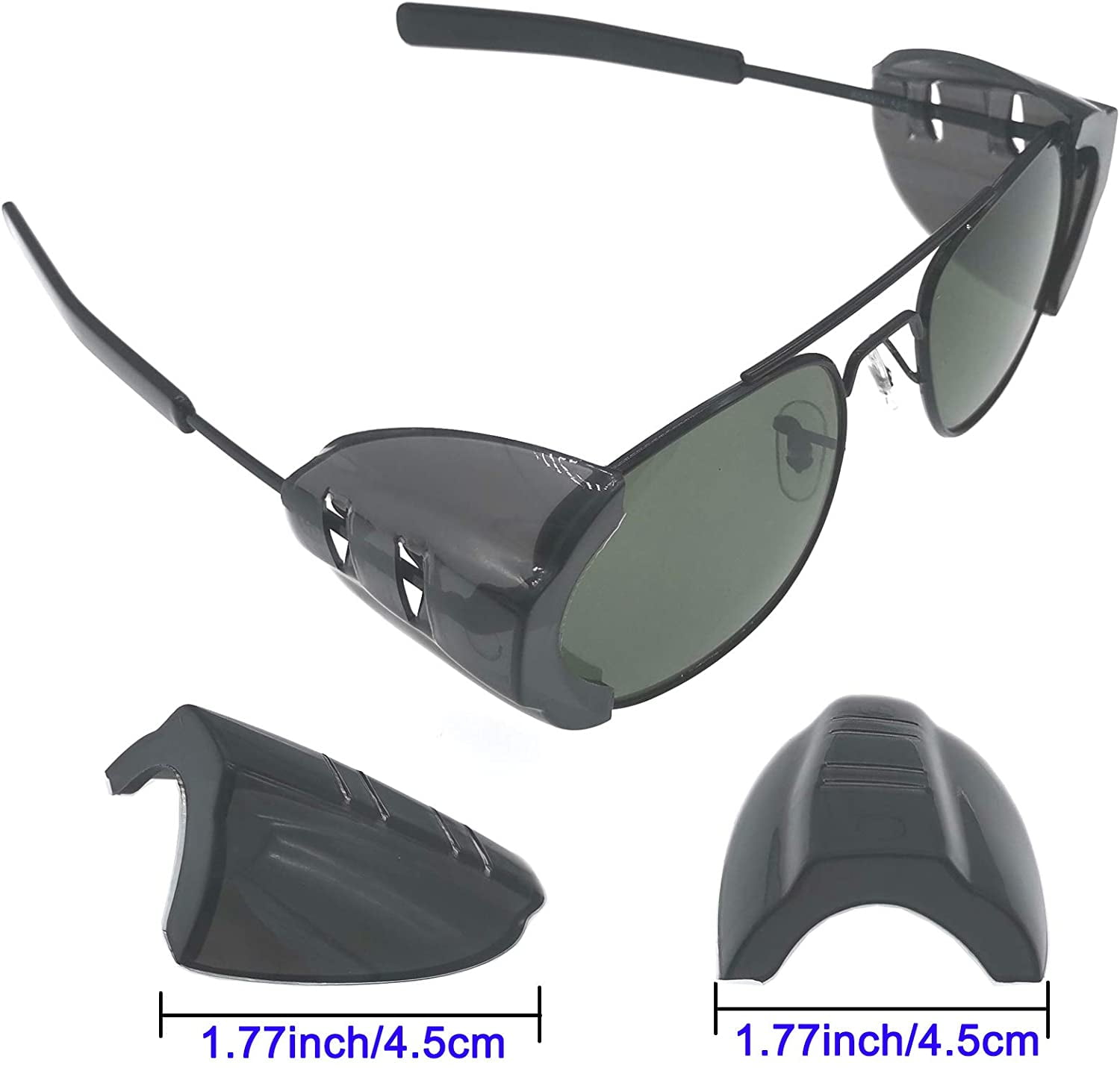 SMALL 6 Pair Safety Eye Glasses Side Shields Clear Flexible Slip On MEDIUM 
