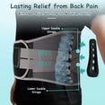 thumbnail image 4 of Plus Size Back Brace for Lower Back Pain, Breathable Obese Belly Support for Sciatica, Back Pain, Scoliosis, Two Sets of Support Bars. Lightweight. (Belly: 52" - 60"), 4 of 8