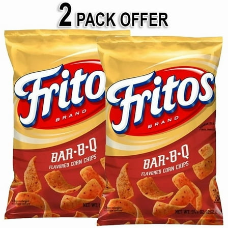 Fritos Corn Chips BBQ Flavor Snack Chips, 9.25 Ounce (2 Bags Offer)