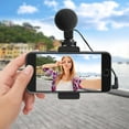 Bower HD Microphone Kit Cold Shoe Smartphone Mount with Two 1/4 Tripod