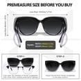 thumbnail image 4 of Gafas de sol Fit Over Glasses Myiaur Trendy de gran tamaño para mujer, 4 of 7