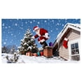 thumbnail image 1 of Huanglei Garage Banner With Santa Snowman For Outdoor Garage Door Holiday Sign, 1 of 5