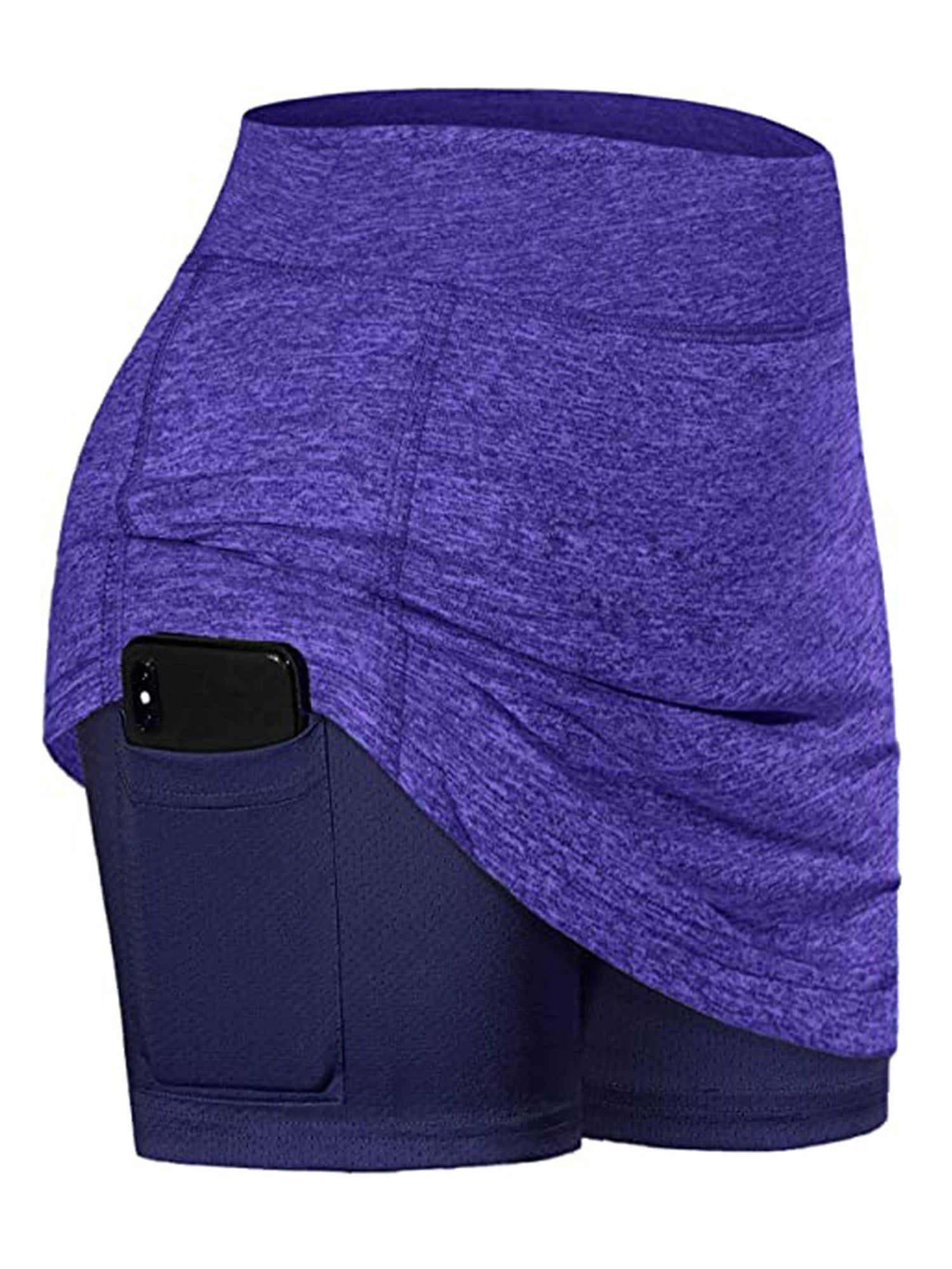 Cindysus Women Lounge Elastic Waist Yoga Shorts Ladies Casual Golf Skorts With Pockets Leisure