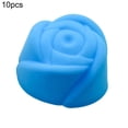 thumbnail image 1 of Trayknick 10Pcs Cake Mold Heart Star Rose Shape Bakeware Silicone Muffin Chocolate Baking Cups for Kitchen, 1 of 8