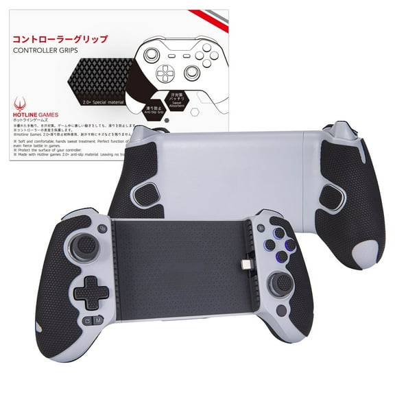 Hotline Games Wireless Controller Grip Tape for GameSir G8(Buttons/Triggers/Grips) -Anti-Slip Black Skin(1-Pack)