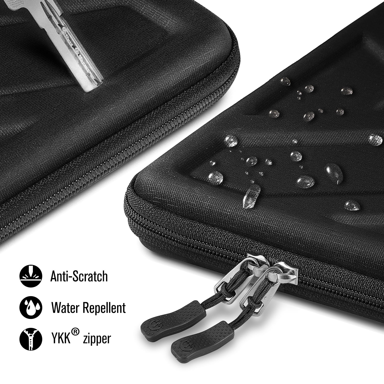 SITHON Hard Shell Laptop Sleeve Case for 13-14 inch Chromebook, Computer Carrying Case for MacBook Pro 14 2023 M3 A2992 A2918, 13" MacBook Pro/Air, Other Up to 14" Acer/HP/Dell/ASUS Chromebook, Black