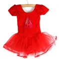 thumbnail image 1 of Robe de Danse Tutu à Manches Courtes Pailletée pour Filles avec Fleurs, 1 of 7