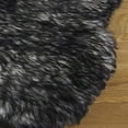 thumbnail image 3 of SAFAVIEH Sheep Skin Tiana Animal Runner Rug, Ivory/Dark Charcoal, 2' x 8'5", 3 of 10