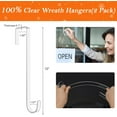 thumbnail image 2 of chalian 12 in Wreath Hangers - Clear Over The Door Hooks, 2 Pack Non-Scratch Hooks for Easter, Christmas, Halloween & Fall Wreath Decorations, Welcome Sign for Front Door, 2 of 9